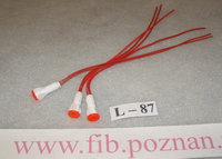 LAMPKA LS-3P-1 CZERW.Z PRZEWOD